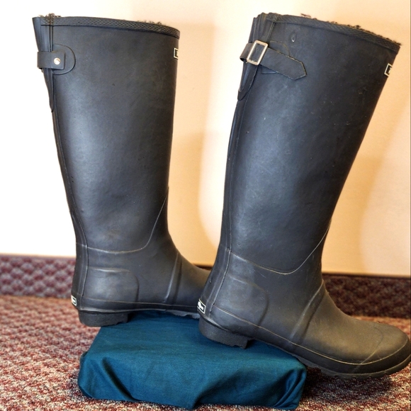 NEW WindRiver Insulated black rain boots with adjustable calf strap - Picture 4 of 8